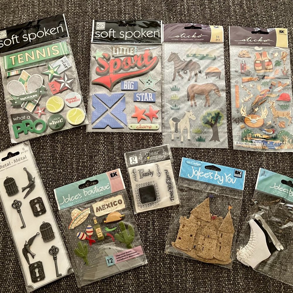 Stickers 9 Pack Mixed Brand